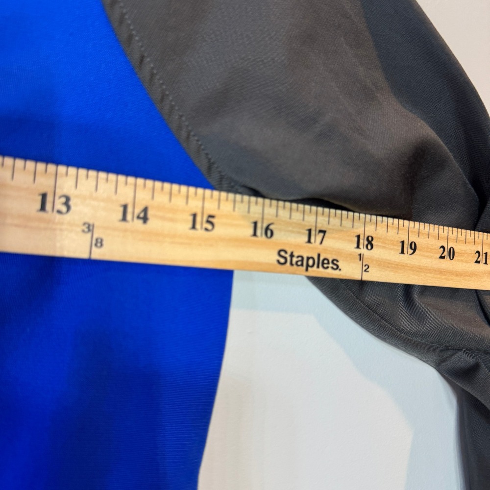 Under‎ Armour Boys Track Jacket Blue Grey Orange Full Zip YSM Small Sportswear - Picture 7 of 8